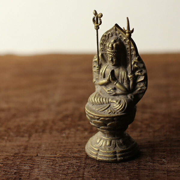 楽天市場】仏像 千手観音菩薩 古美金 7cm : がらんどう