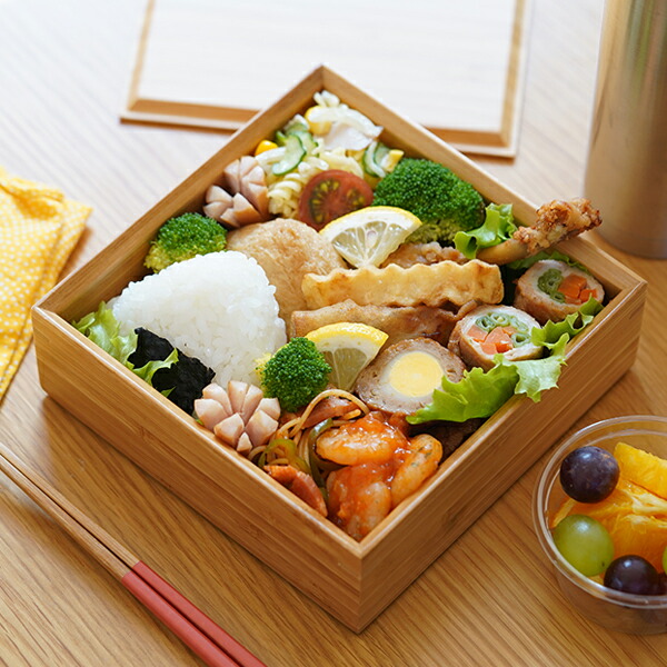 楽天市場】公長齋小菅 5寸 一段重箱 京都 お重 ランチボックス 竹製 公