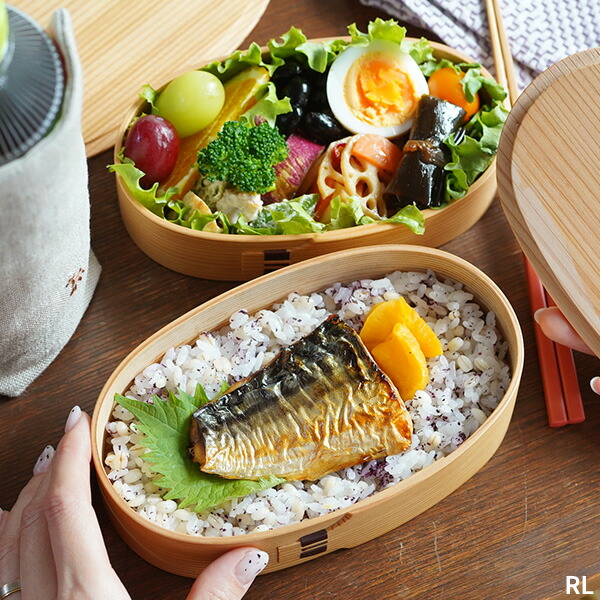 楽天市場】曲げわっぱ 弁当箱 小判入子 レディース 栗久 わっぱ弁当