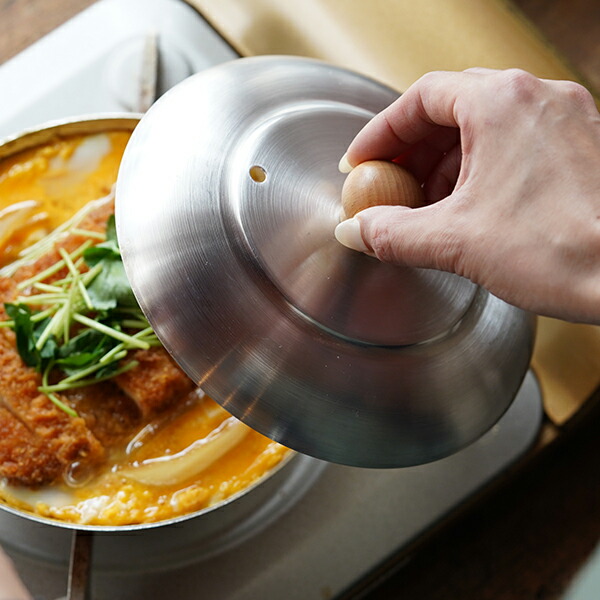 楽天市場】中村銅器製作所 親子鍋 蓋 アルミ製 丼鍋 親子丼 かつ丼