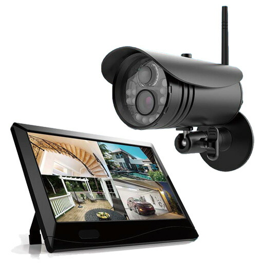 楽天市場】ワイヤレスセキュリティカメラモニターセット MT-WCM300