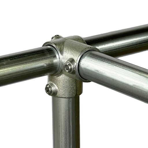 楽天市場】単管接続金具 4方出1ケ所貫通 S-1-3K ジョイント工業締付