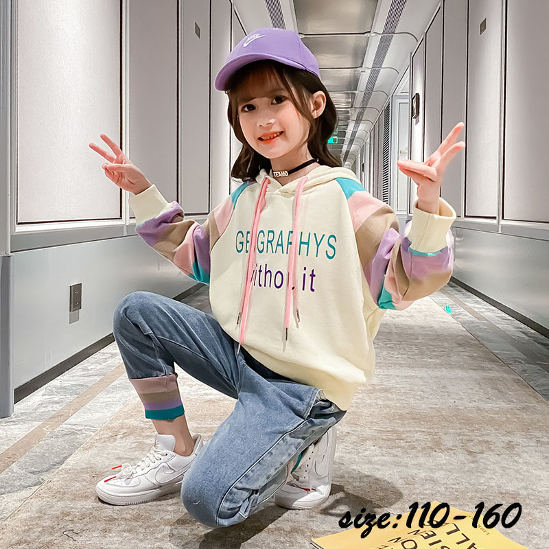 楽天市場】韓国子供服 2点セット カジュアル ナチュラル パーカー