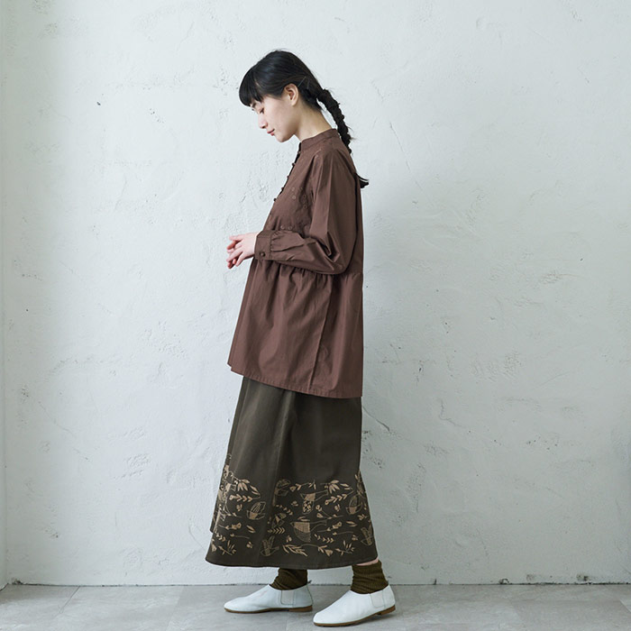 楽天市場】花刺繍ブラウスチュニック レディース トップス 長袖 大人の