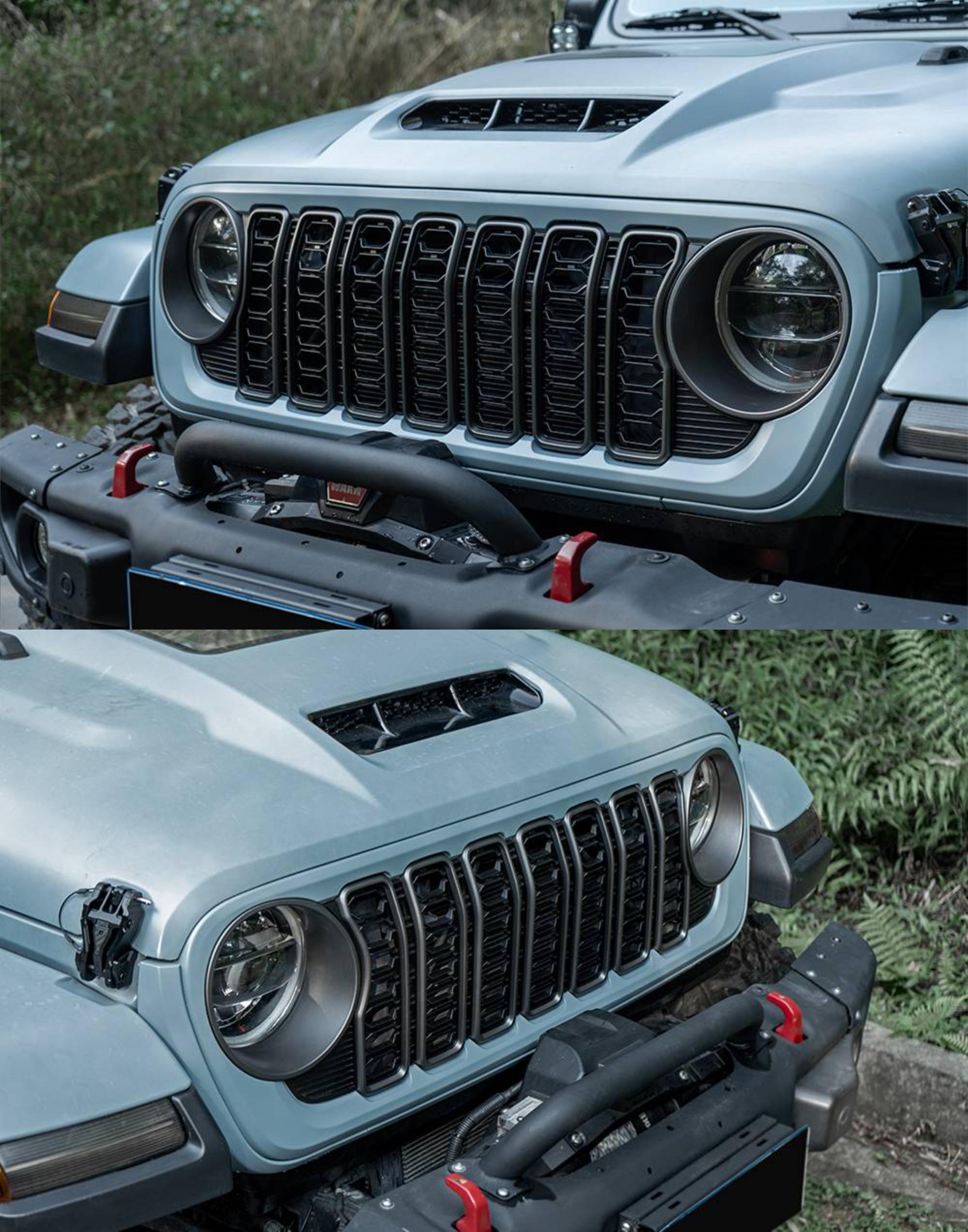 楽天市場】ラングラー JL フロントグリル RGB LED ライト付き Grille