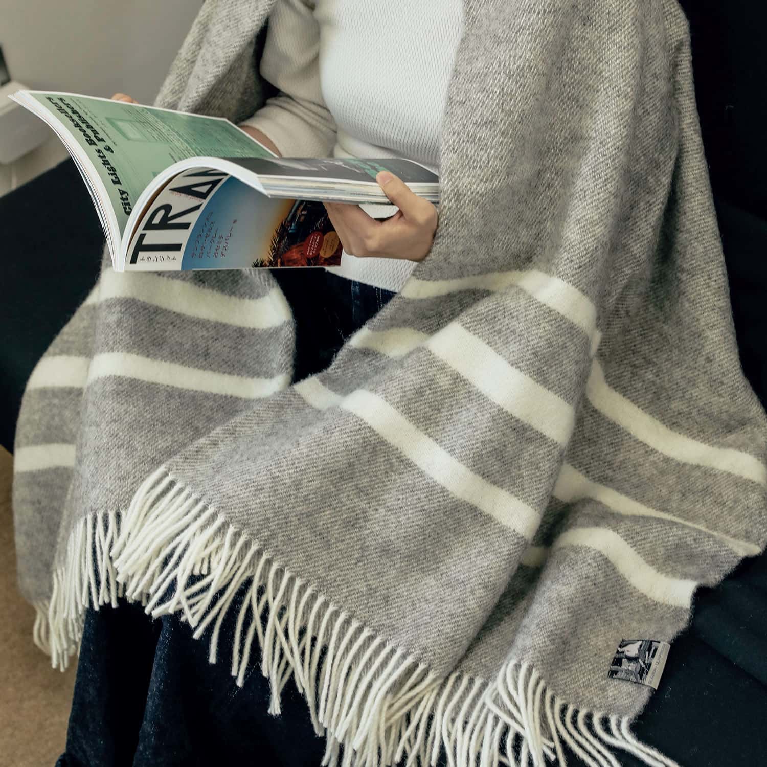 楽天市場】Silkeborg DANAJA シルケボー ダナヤ ボーダー ブランケット