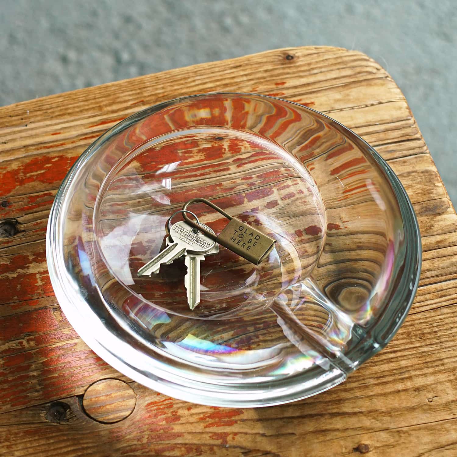 楽天市場】GLASS ASHTRAY グラスアッシュトレイ（L） ガラス お香立て