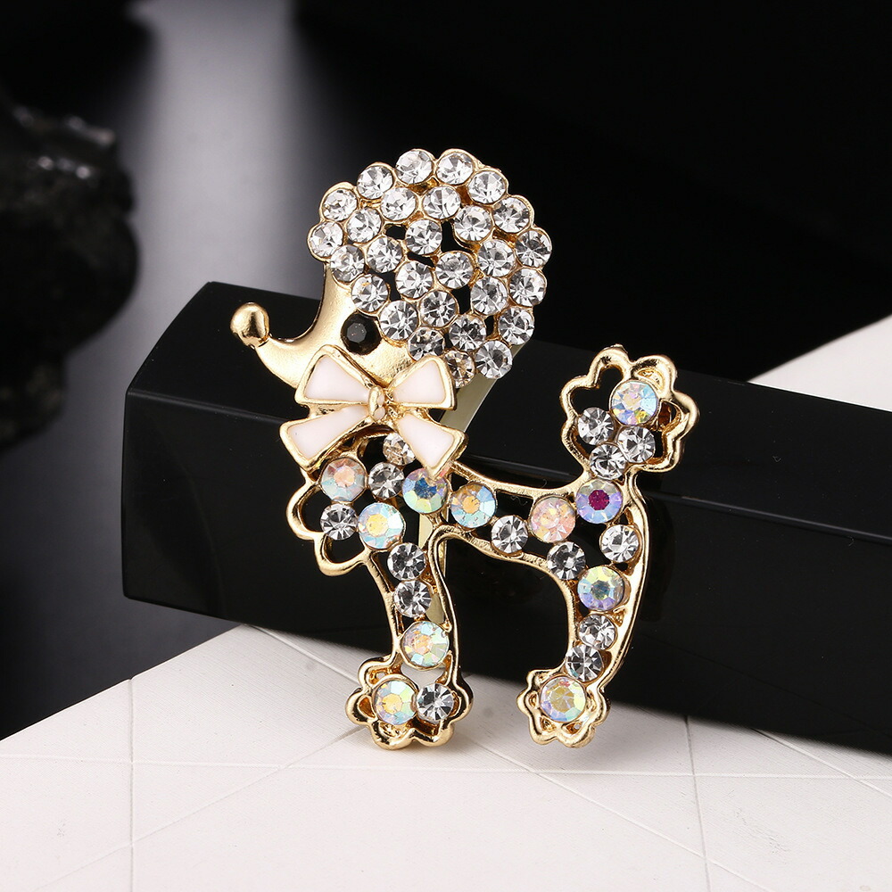 楽天市場】スワロフスキー プードル ブローチ : Aquarius