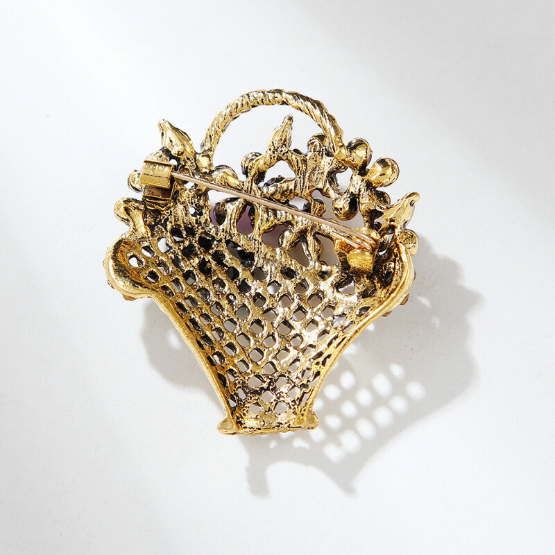 楽天市場】スワロフスキー フラワー バスケット ブローチ タイプ C