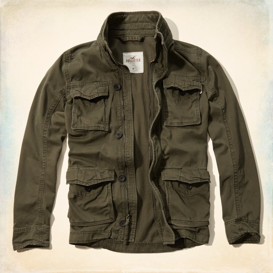 楽天市場】ホリスター ミリタリー ジャケット メンズ 332-328-0476-035