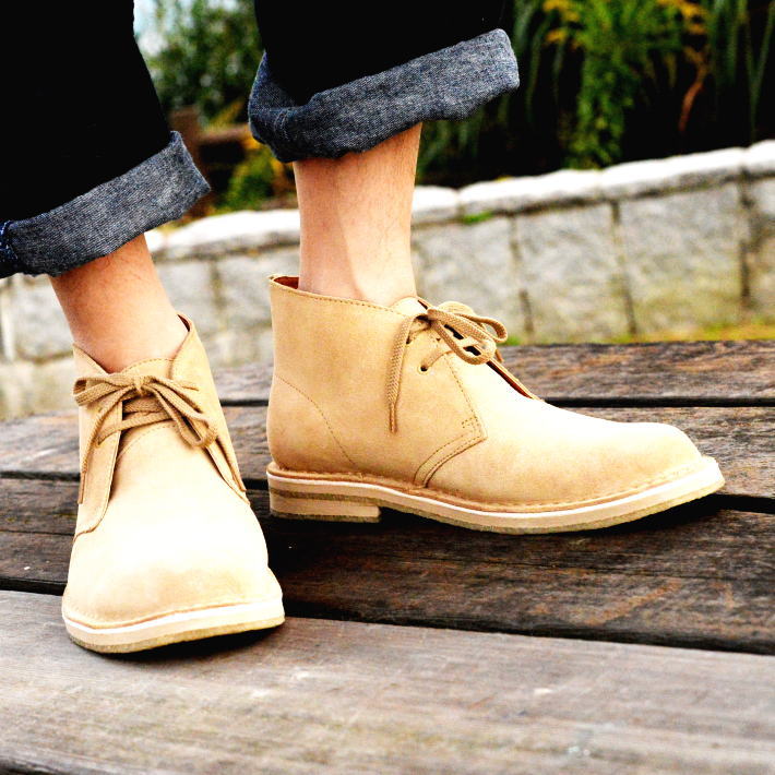 楽天市場】本革 レザー Golden Retriever チャッカブーツ デザート