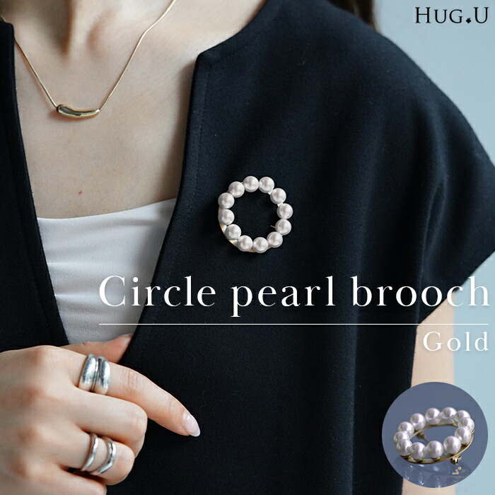 楽天市場】パール ブローチ アクセサリー ゴールド ゴールド