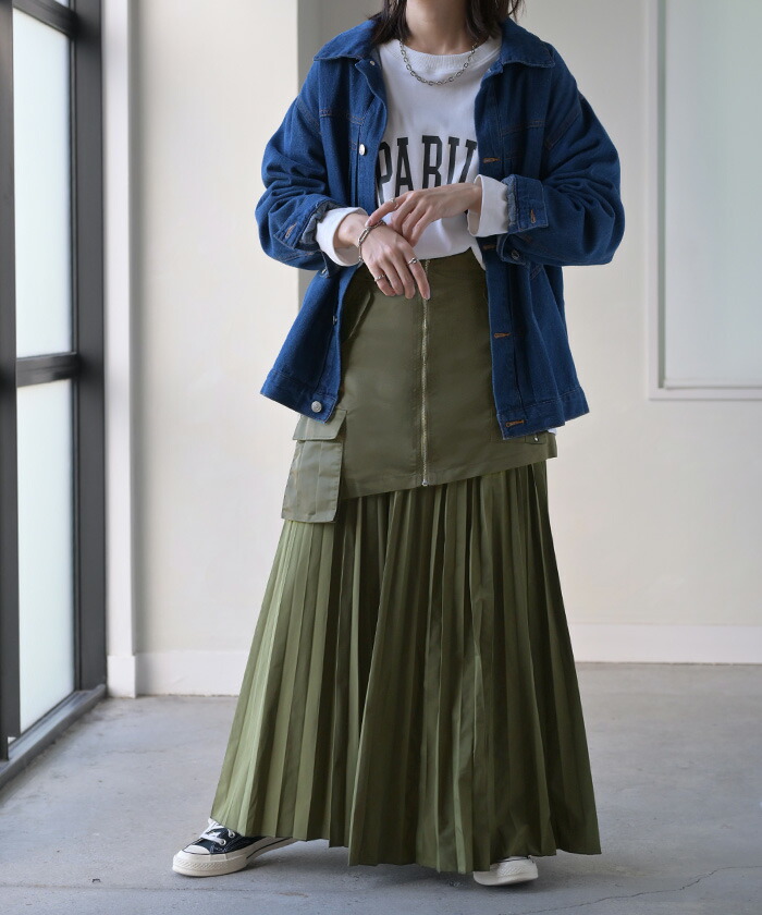 楽天市場】スカート 2点セット プリーツ プリーツスカート レディース