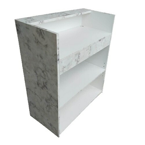 楽天市場】レジカウンター カウンター おしゃれ 大理石調 完成品 材質