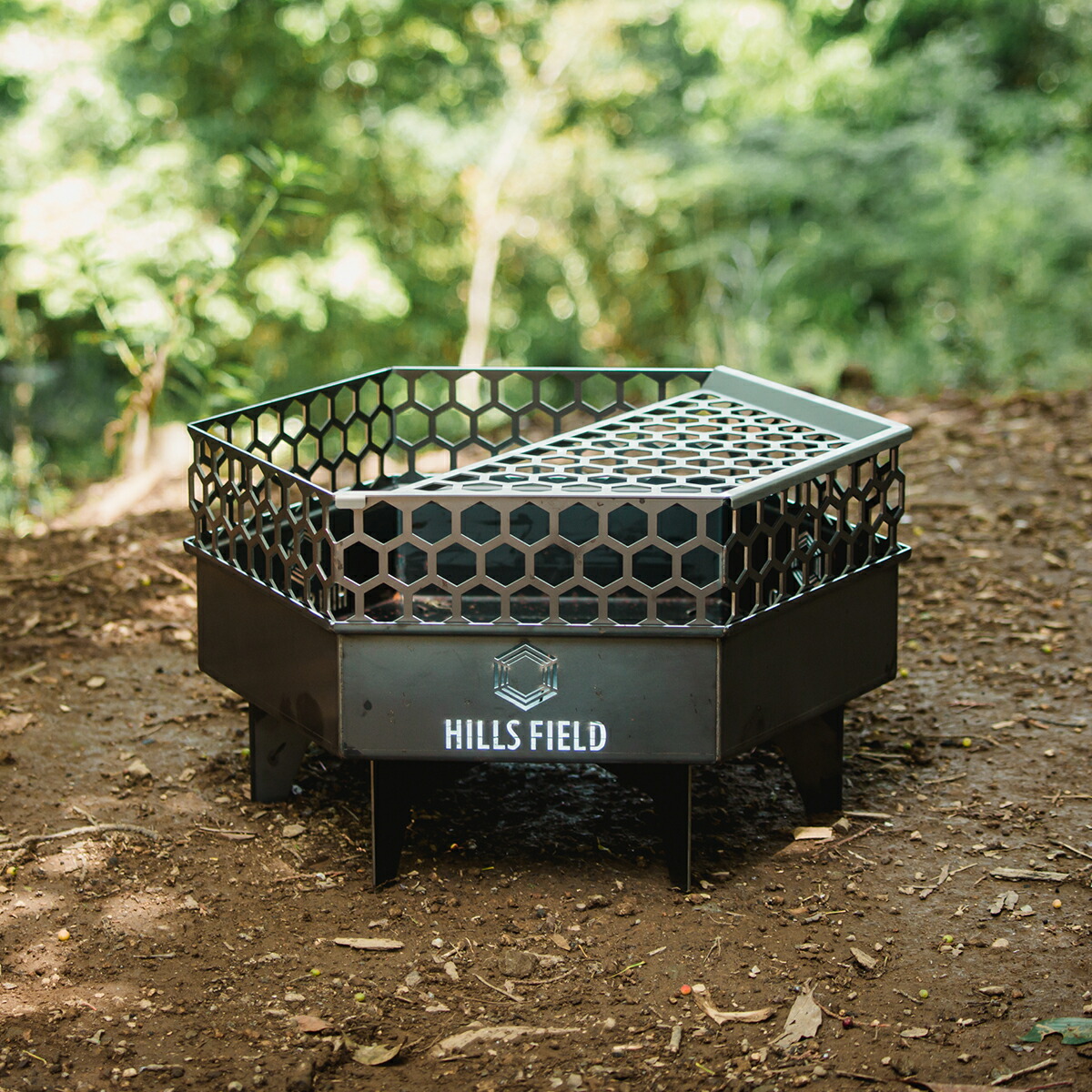 HILLS FIELD 六角形焚き火台 フルセット あらくさ！ 焚き火台 | HILLS