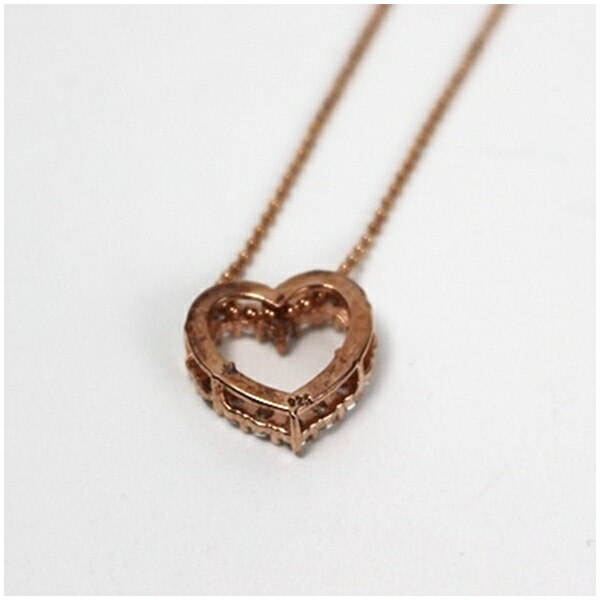 楽天市場】ジュエリーツツミ ネックレス ハート ラインストーン ピンク