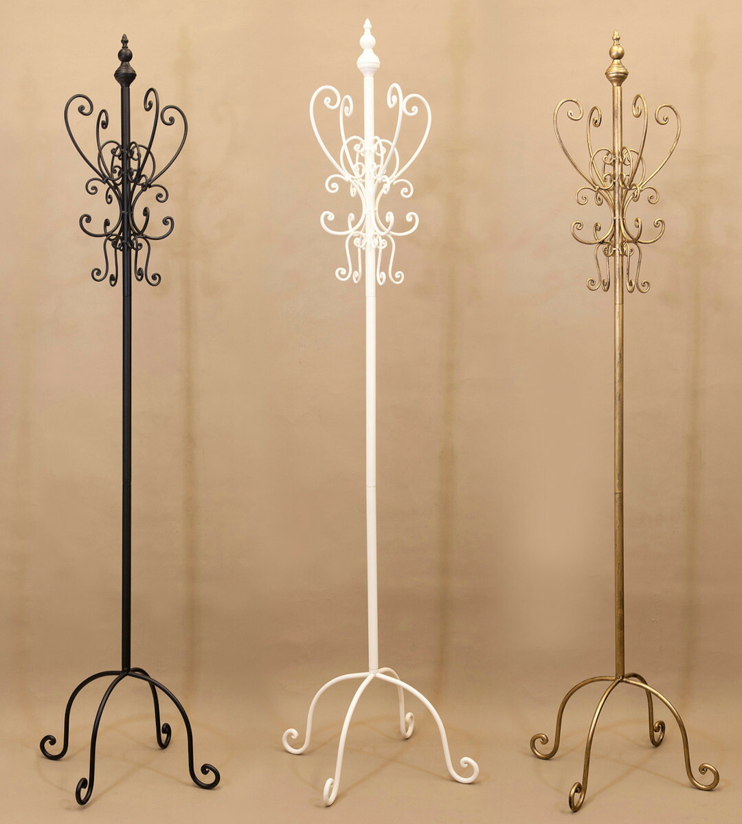 楽天市場】ロココ調 コートハンガー ハンガーラック ポールハンガー