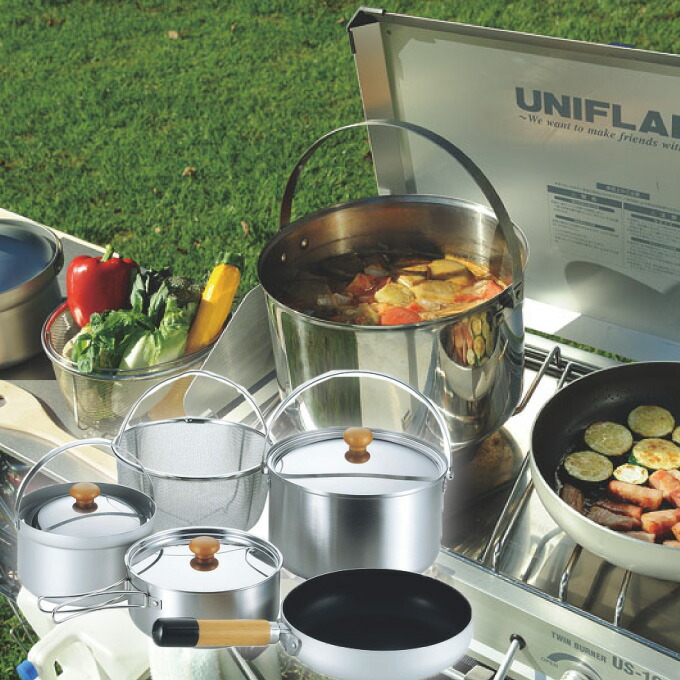 楽天市場】ユニフレーム UNIFLAME クッカー 鍋 フライパン セット fan5