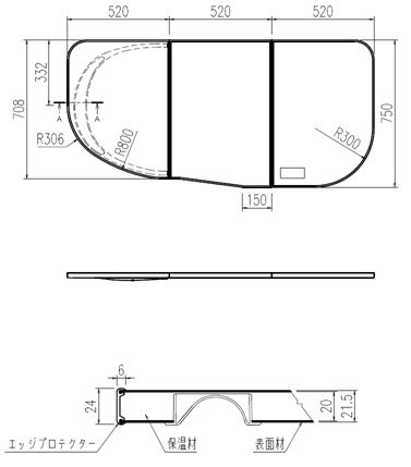 楽天市場】INAX(イナックス) サーモバス専用風呂フタ 保温組フタ YFK