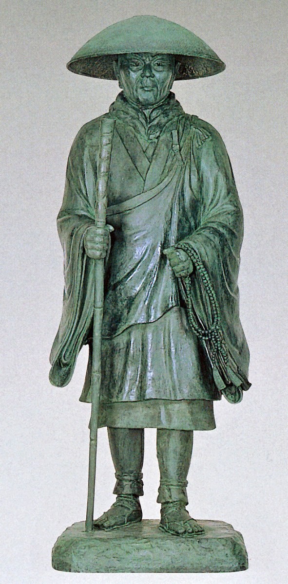 楽天市場】親鸞聖人の銅像 親鸞聖人像80号 浄土真宗の宗祖 高さ240cm