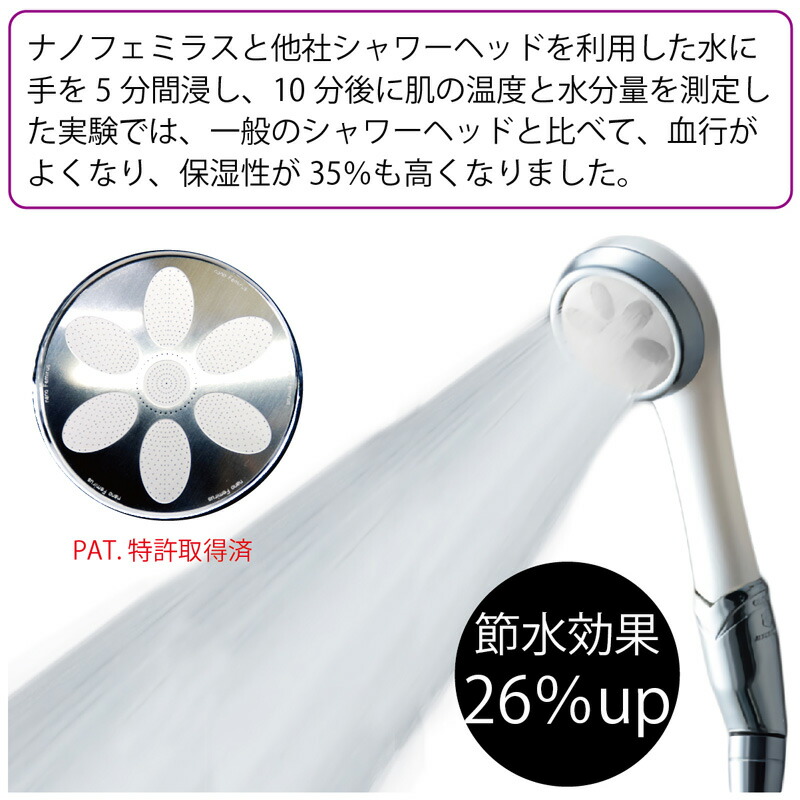 楽天市場】ナノフェミラス ドロップミストナノバブルシャワー FMRS-W