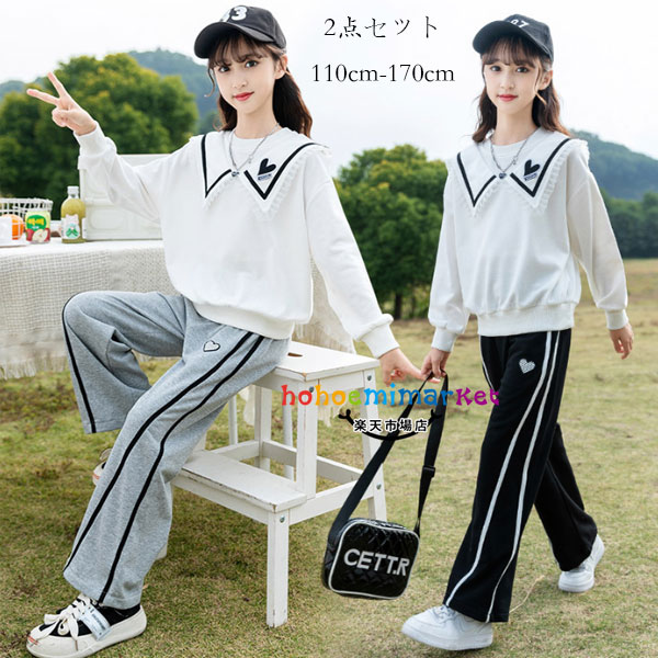 楽天市場】韓国子供服 春服 秋服 女の子 セットアップ レジャー 上下