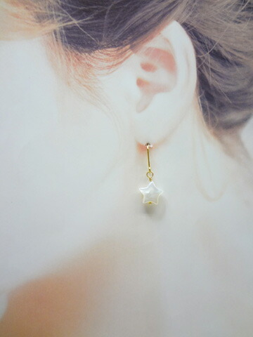 楽天市場】シェル（白蝶貝） マザーオブパール 星型 約11×4mm