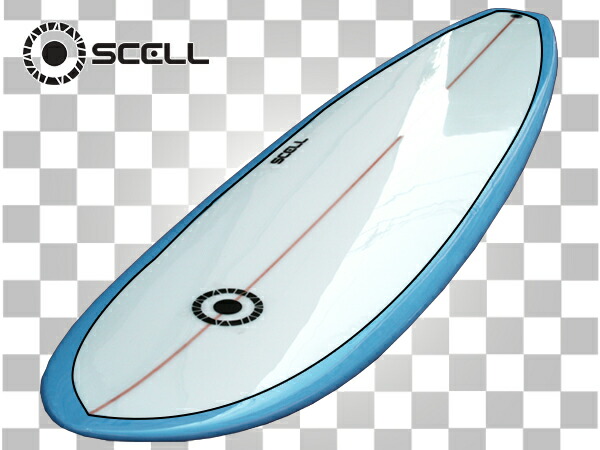 SCELL ロングボード 8ftウッド調 3フィン SCELL ロングボード 8ft