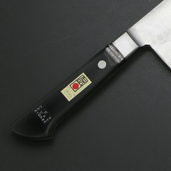 楽天市場】武蔵国光月作 牛刀 両刃 330mm全鋼 溶接手仕上げ口金付き