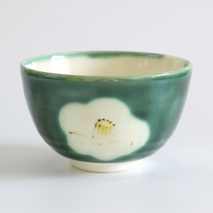 楽天市場】茶道具 抹茶茶碗 清水焼 織部椿 西川貞三郎商店 京焼 お茶碗