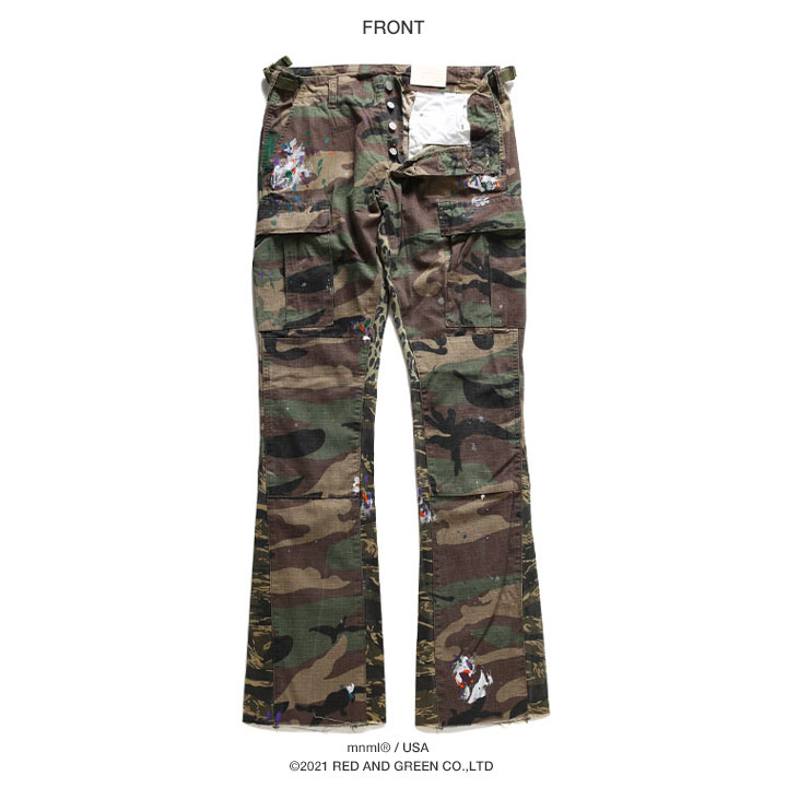 楽天市場】mnml カーゴパンツ チノパン メンズ 春夏秋冬用 緑 ミニマル