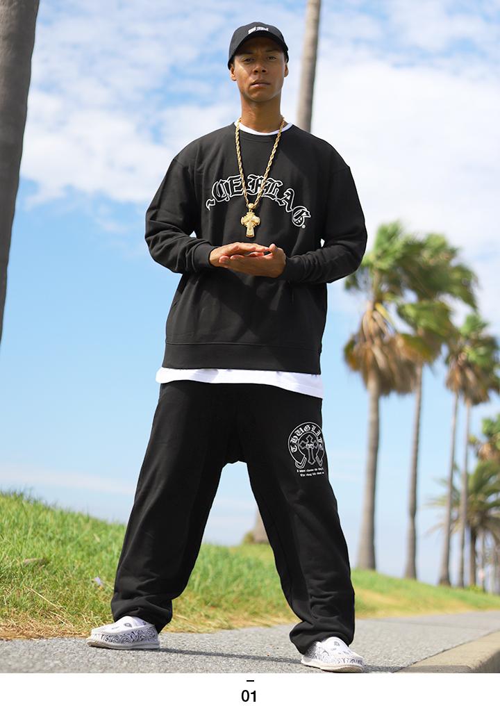 楽天市場】ACE FLAG 上下セット 長袖 ブランド メンズ 春秋冬用 黒