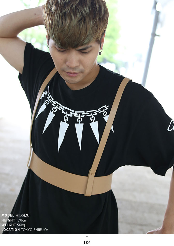 HEIHEI リボンハーネス BLACK 黒 ヘイヘイ サスペンダー ベルト リボン