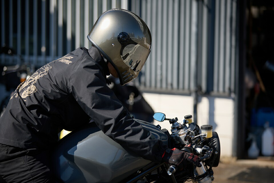 楽天市場】フルフェイス へルメット バイク ビンテージ メタリック