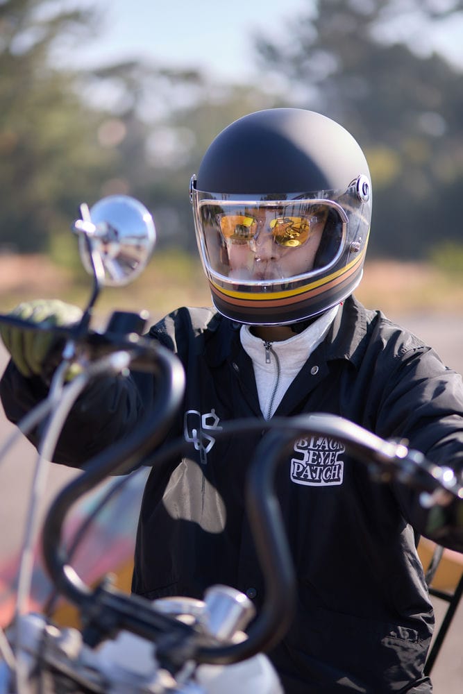 楽天市場】フルフェイス へルメット レインボー バイク ビンテージ