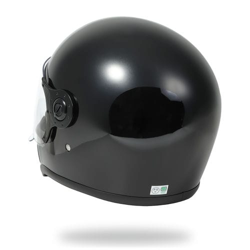 楽天市場】フルフェイス へルメット バイク ビンテージ ブラック