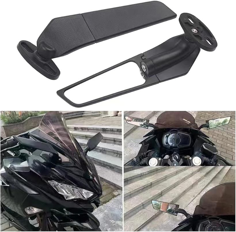 楽天市場】ウイングミラー バイク オートバイ YZF ZX CBR 可変 回転