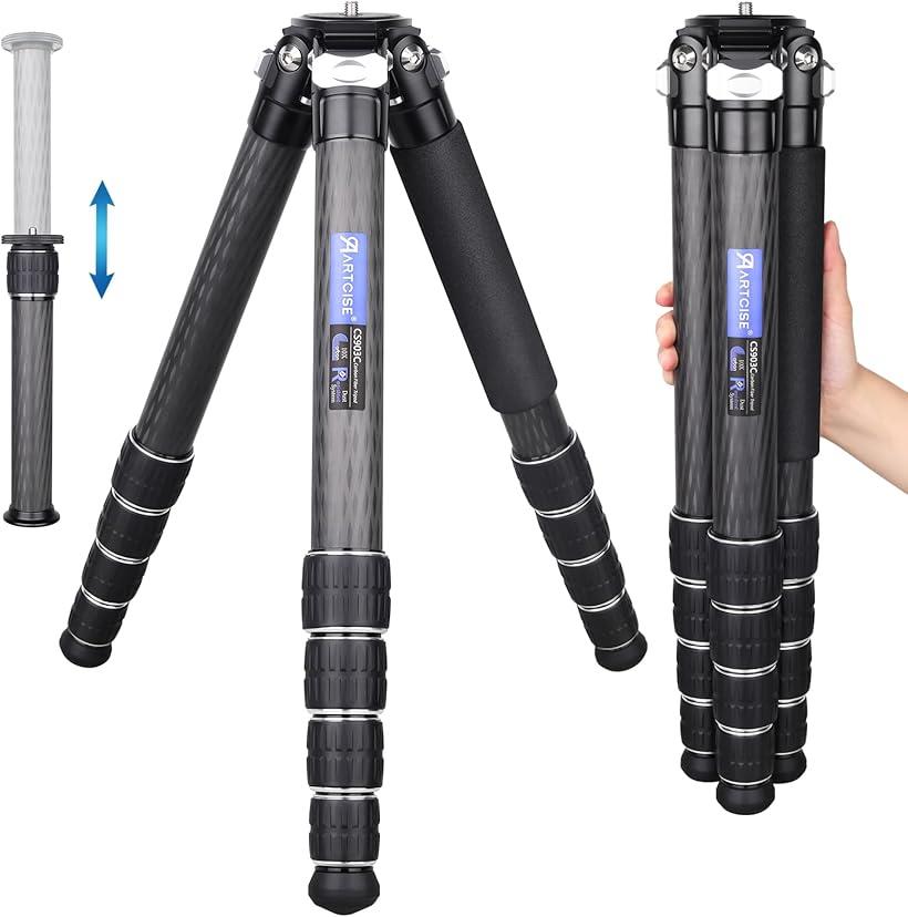 楽天市場】互換品 40mm 管経コンパクト トラベルカーボン三脚 5段