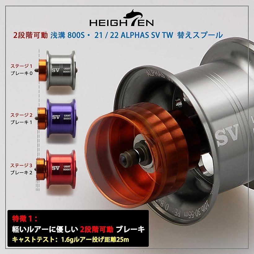 楽天市場】リール スプール アルファス 専用 2段階可動 32mm 浅溝 800S