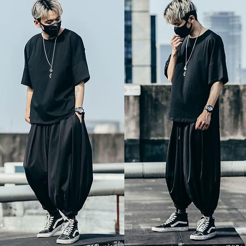 楽天市場】サルエルパンツ メンズ 大きいサイズ ワイド ぶかぶか 変形