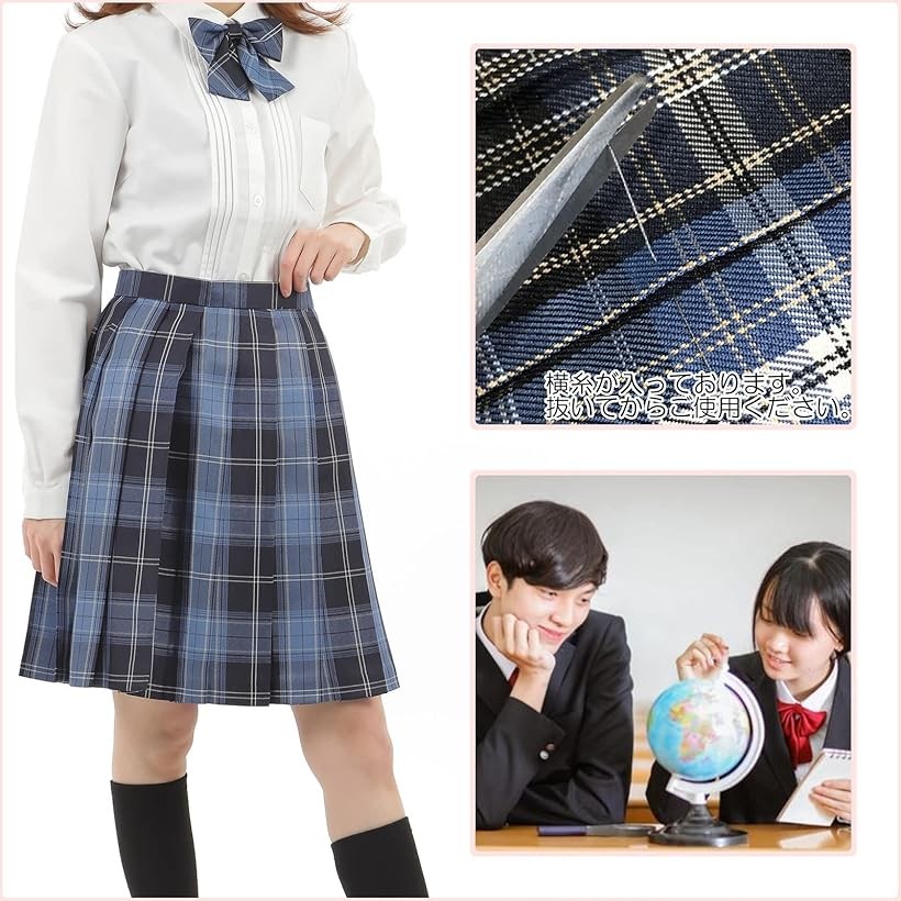 バーバリー ロンドン ブルーラベルチェック柄ミニ丈プリーツスカート