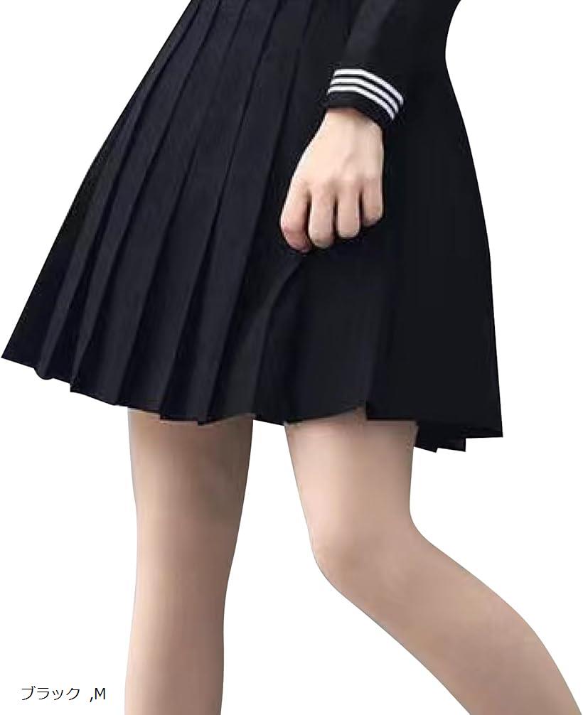 楽天市場】42cm プリーツスカート ひざ丈 ミニ 黒 小学生 スクール