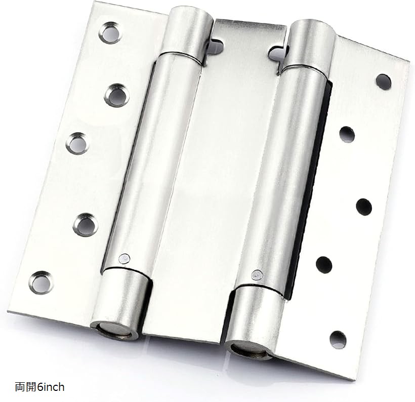 楽天市場】堅塁金物 蝶番 スプリング蝶番 自由蝶番 両開き両面開閉可能