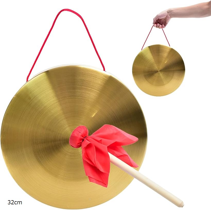 楽天市場】銅鑼 ドラ バチ付き ゴング 中国 効果音 太鼓 お祭り 運動会
