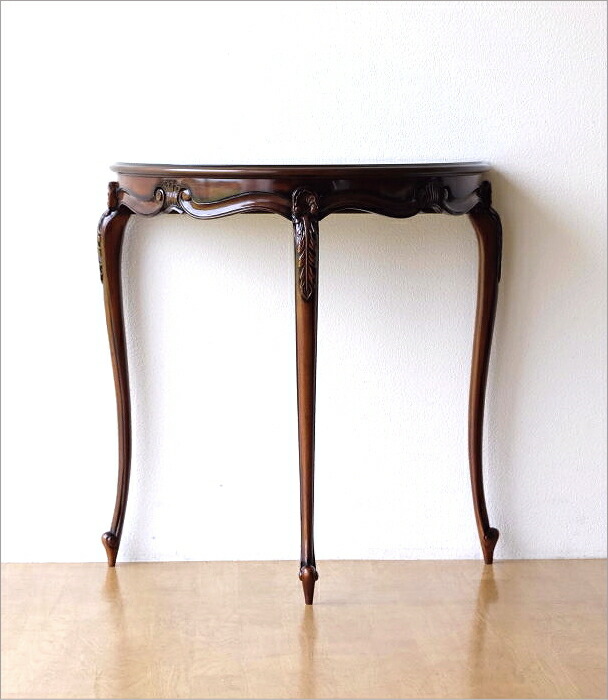 楽天市場】マホガニー無垢材 コンソール 天然木 木製 コンソール