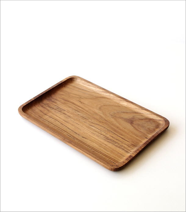 楽天市場】トレー トレイ 木製 おしゃれ お盆 チーク材 天然木