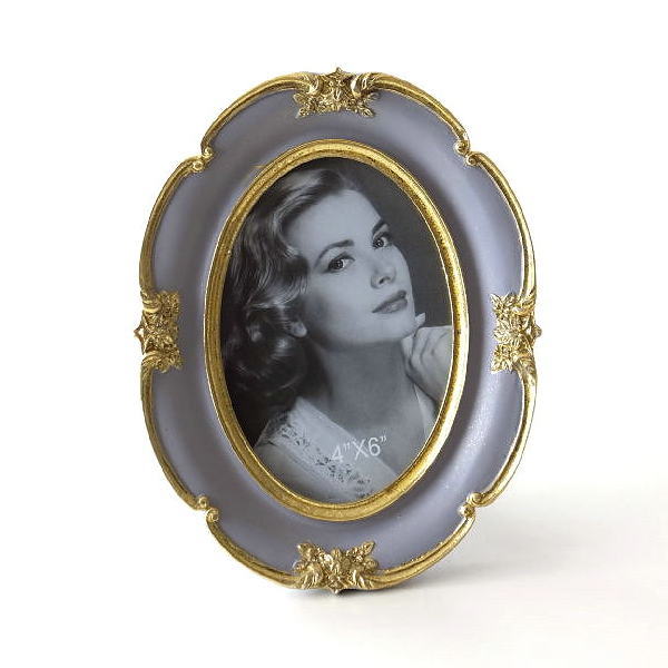 RT98 優美な装飾が美しい北欧ヴィンテージ 真鍮のフォトフレーム 16×11