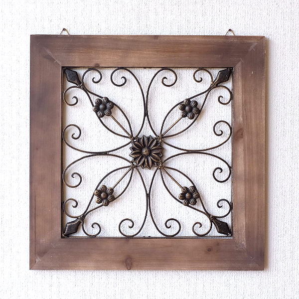 楽天市場】壁飾り アイアン おしゃれ アンティーク 木製 アートパネル