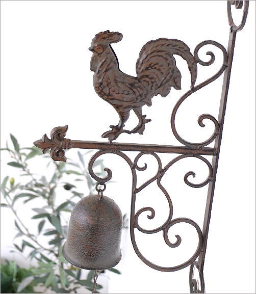 楽天市場】壁掛けベル 壁飾り ガーデンオブジェ アイアン ニワトリ 鳥