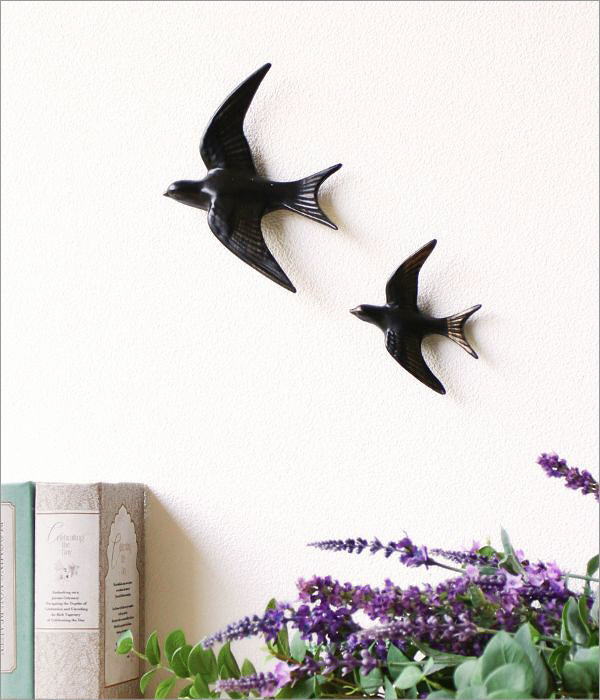 楽天市場】壁掛け オブジェ 鳥 バード オーナメント おしゃれ 2個